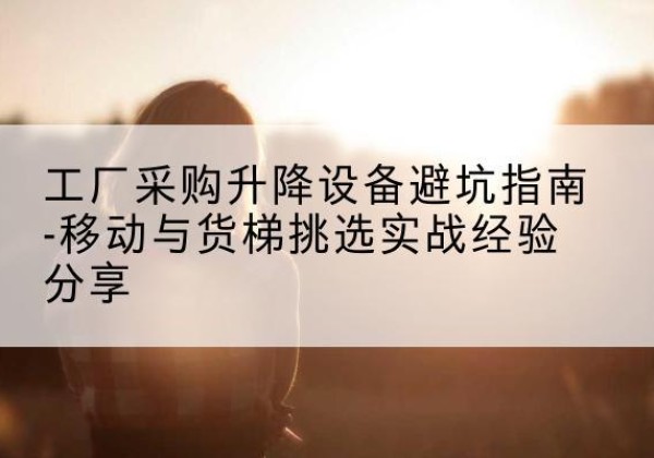 张北移动式升降机怎么选-工厂采购升降设备避坑指南-移动与货梯挑选实战经验分享